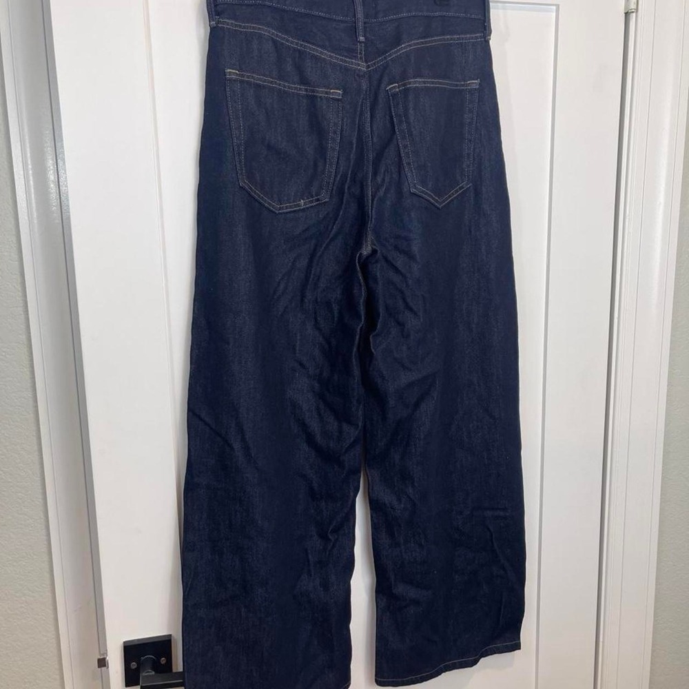 UNIQLO Dark Wash Wide Leg Jeans โ Size 27 - Picture 6 of 8